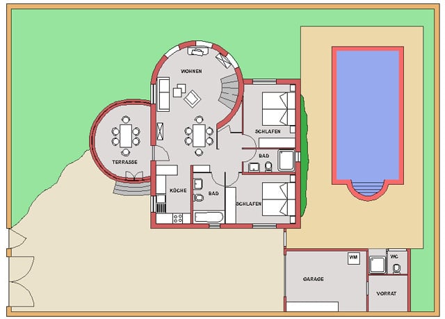 Ferienhaus Grundriss